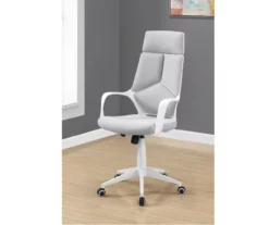 White & Gray Executive Office Chair -DHP SHOP 810512972 1