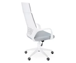 White & Gray Executive Office Chair -DHP SHOP 810512972 4