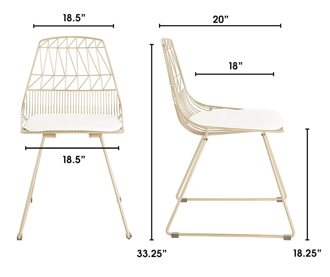 Vivi Metal Dining Chairs, 2-Pack 11 Vivi Metal Dining Chairs, 2-Pack - Image 11