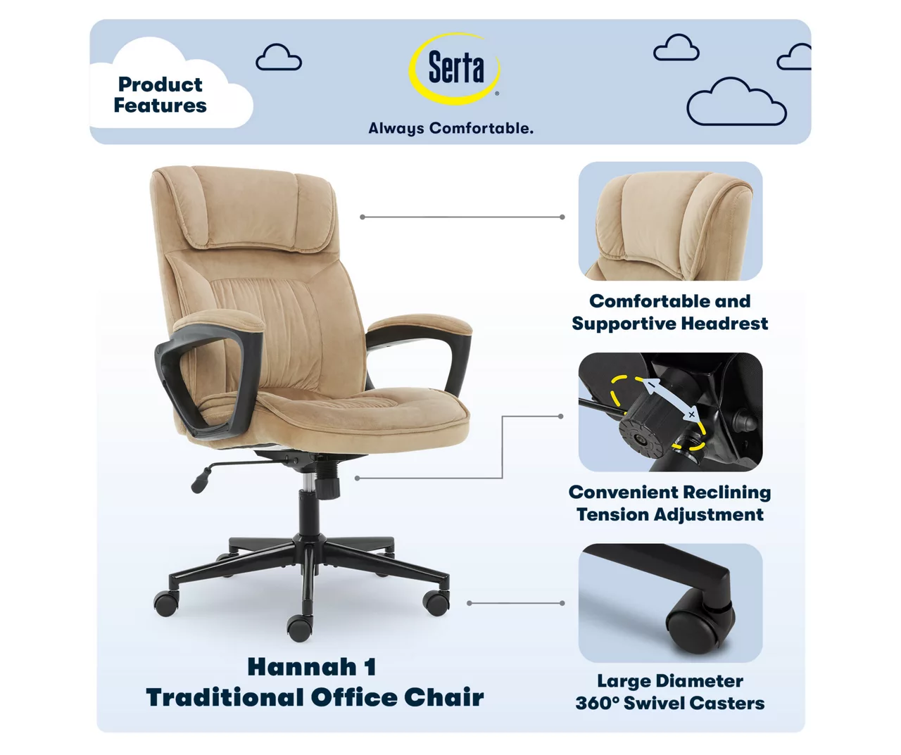 Serta Hannah Office Chair 8 Serta Hannah Office Chair - Image 8