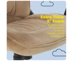 Hannah Beige Microfiber Office Chair 27 Hannah Beige Microfiber Office Chair -DHP SHOP 810513511 A0 8 1