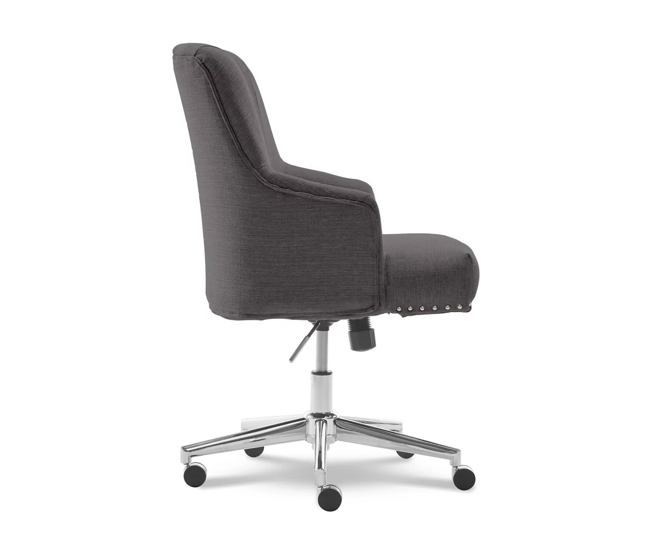 Leighton Dark Gray Memory Foam Fabric Office Chair 4 Leighton Dark Gray Memory Foam Fabric Office Chair - Image 4