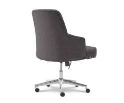 Leighton Dark Gray Memory Foam Fabric Office Chair 14 Leighton Dark Gray Memory Foam Fabric Office Chair -DHP SHOP 810513537 11