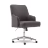 Leighton Dark Gray Memory Foam Fabric Office Chair