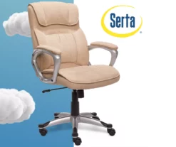 Fawn Tan Linen Executive Office Chair 15 Fawn Tan Linen Executive Office Chair -DHP SHOP 810513549