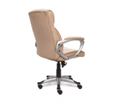 Fawn Tan Linen Executive Office Chair 11 Fawn Tan Linen Executive Office Chair -DHP SHOP 810513549 6