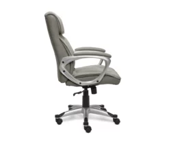 Glacial Gray Linen Executive Office Chair -DHP SHOP 810513550 5