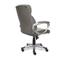 Glacial Gray Linen Executive Office Chair -DHP SHOP 810513550 6