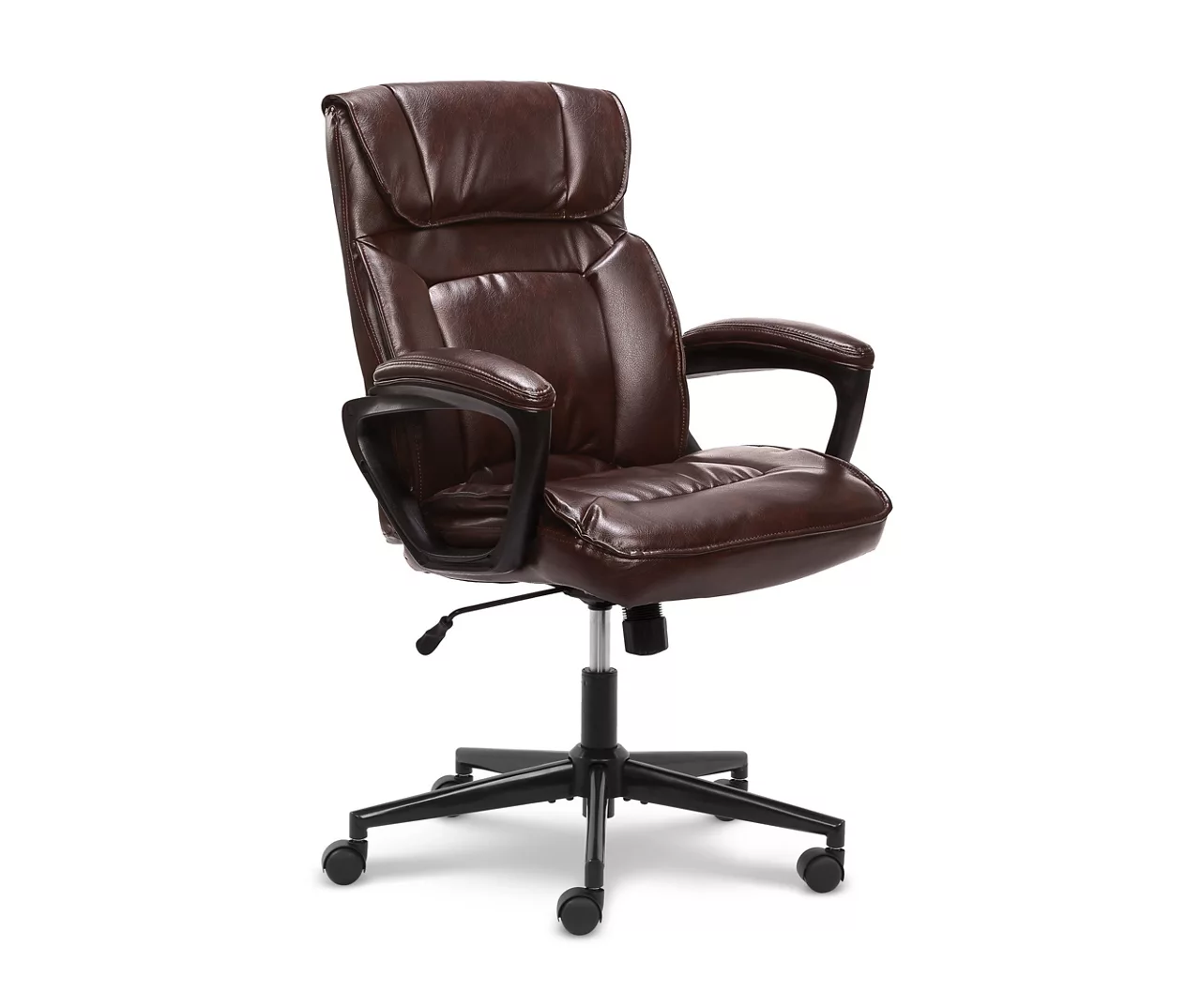 Hannah Brown Bonded Leather Office Chair 2 Hannah Brown Bonded Leather Office Chair - Image 2