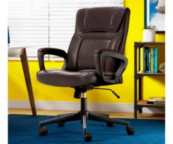 Hannah Brown Bonded Leather Office Chair 22 Hannah Brown Bonded Leather Office Chair -DHP SHOP 810513551 A0 12
