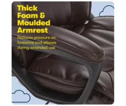 Hannah Brown Bonded Leather Office Chair 27 Hannah Brown Bonded Leather Office Chair -DHP SHOP 810513551 A0 7