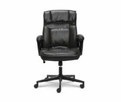 Hannah Black Bonded Leather Office Chair