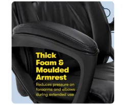 Hannah Black Bonded Leather Office Chair -DHP SHOP 810513552 A0 7