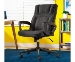 Hannah Charcoal Gray Microfiber Office Chair -DHP SHOP 810513553 A0 12
