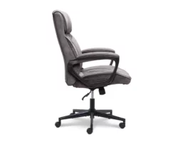 Gray & Black Executive Office Chair 15 Gray & Black Executive Office Chair -DHP SHOP 810513554 11
