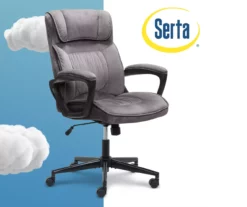 Gray & Black Executive Office Chair 25 Gray & Black Executive Office Chair -DHP SHOP 810513554