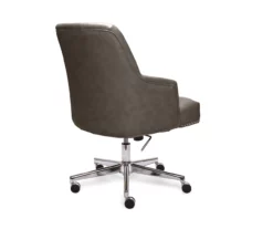 Leighton Gray Memory Foam Bonded Leather Office Chair 17 Leighton Gray Memory Foam Bonded Leather Office Chair -DHP SHOP 810513560 13