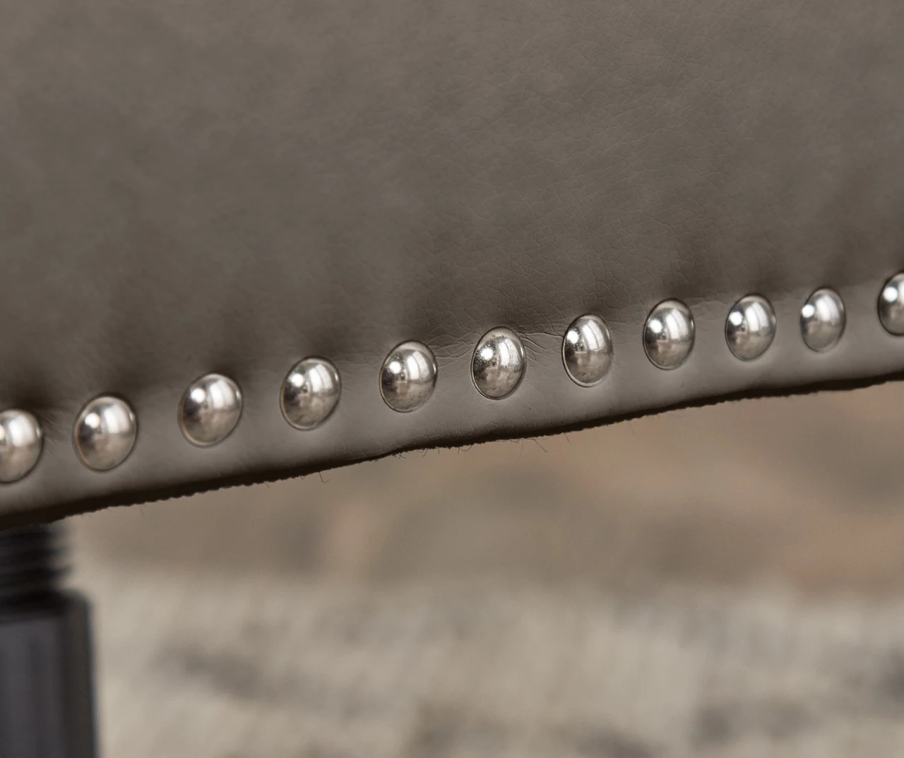 Leighton Gray Memory Foam Bonded Leather Office Chair 9 Leighton Gray Memory Foam Bonded Leather Office Chair - Image 9