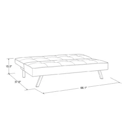 Corey Black Convertible Sofa -DHP SHOP 810514243 111