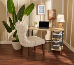 Eden Nailhead Upholstered Chair 8 Eden Nailhead Upholstered Chair -DHP SHOP 810515879 B0 1