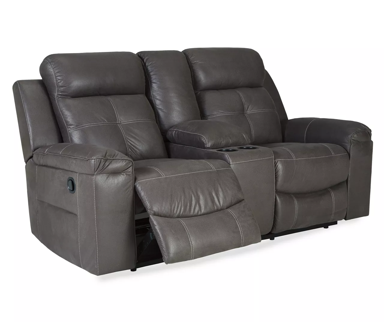 Jesolo Gray Reclining Console Loveseat 3 Jesolo Gray Reclining Console Loveseat - Image 3