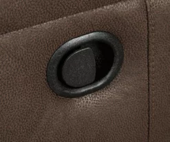 Jesolo Coffee Brown Reclining Console Loveseat -DHP SHOP 810519673 4