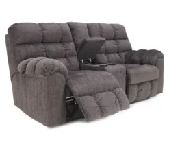 Acieona Slate Reclining Console Loveseat 6 Acieona Slate Reclining Console Loveseat -DHP SHOP 810519689 1