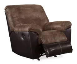 Follett Coffee Faux Leather Rocker Recliner -DHP SHOP 810519692 1