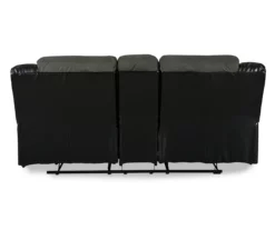 Earhart Faux Leather Reclining Console Loveseat -DHP SHOP 810519695 2