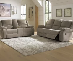 Draycoll Pewter Power Reclining Console Loveseat -DHP SHOP 810519718 810519715 1 1