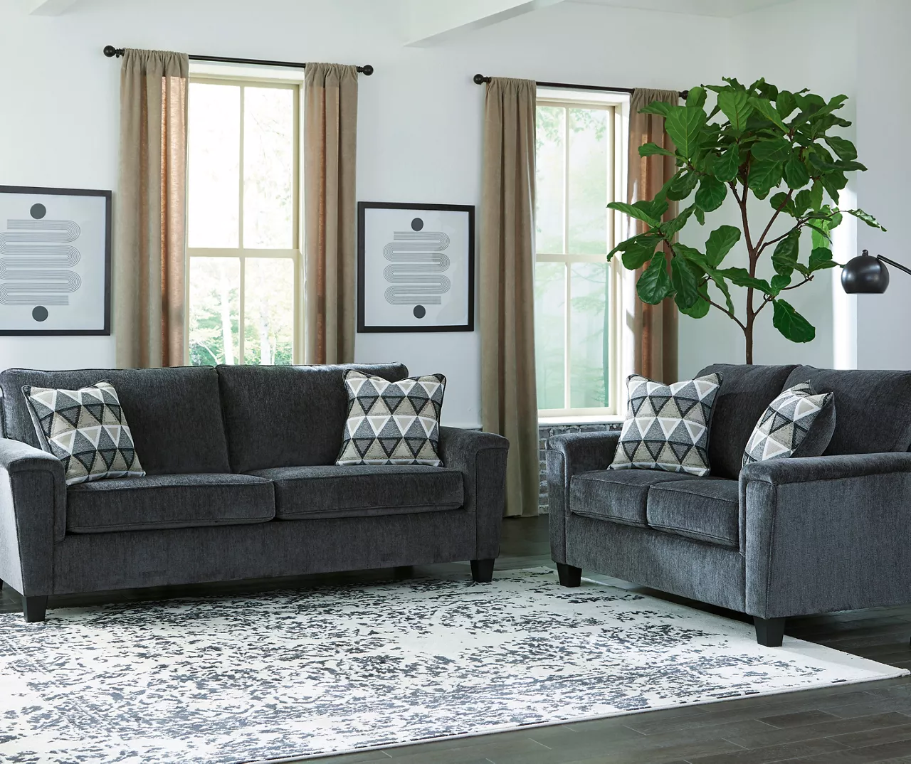 Abinger Smoke Loveseat 6 Abinger Smoke Loveseat - Image 6