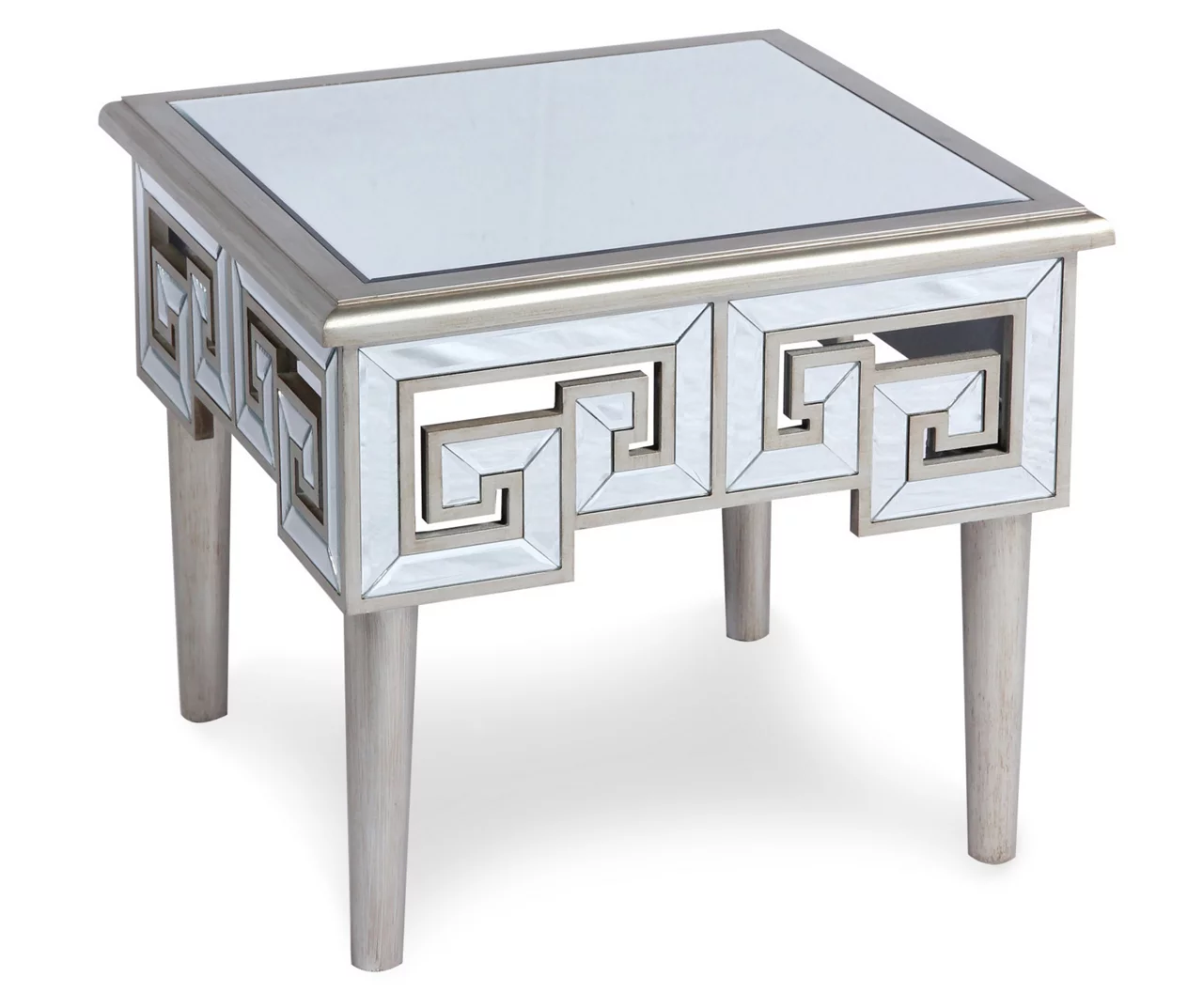 Shelton Silver Mirror End Table 2 Shelton Silver Mirror End Table - Image 2