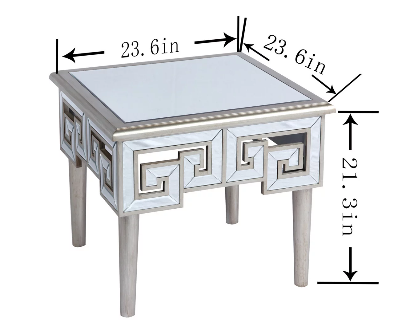Shelton Silver Mirror End Table 6 Shelton Silver Mirror End Table - Image 6