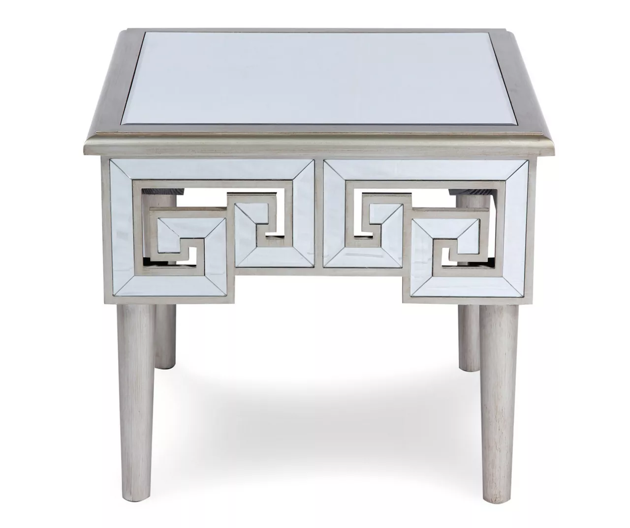 Shelton Silver Mirror End Table 1 Shelton Silver Mirror End Table