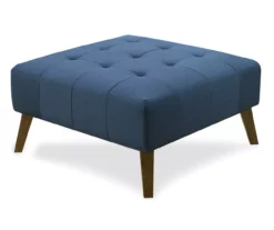 Jasper Navy Peacock Square Ottoman -DHP SHOP 810519917 2
