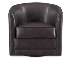 Willow River Hammond Faux Leather Swivel Accent Chair