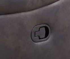 New Albany Dark Graphite Leather Look Micro Suede Swivel Reclining Glider 14 New Albany Dark Graphite Leather Look Micro Suede Swivel Reclining Glider -DHP SHOP 810519941 3