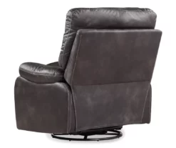 New Albany Dark Graphite Leather Look Micro Suede Swivel Reclining Glider 11 New Albany Dark Graphite Leather Look Micro Suede Swivel Reclining Glider -DHP SHOP 810519941 9