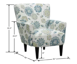 Middleton Cascade Teal Accent Chair -DHP SHOP 810519948 5