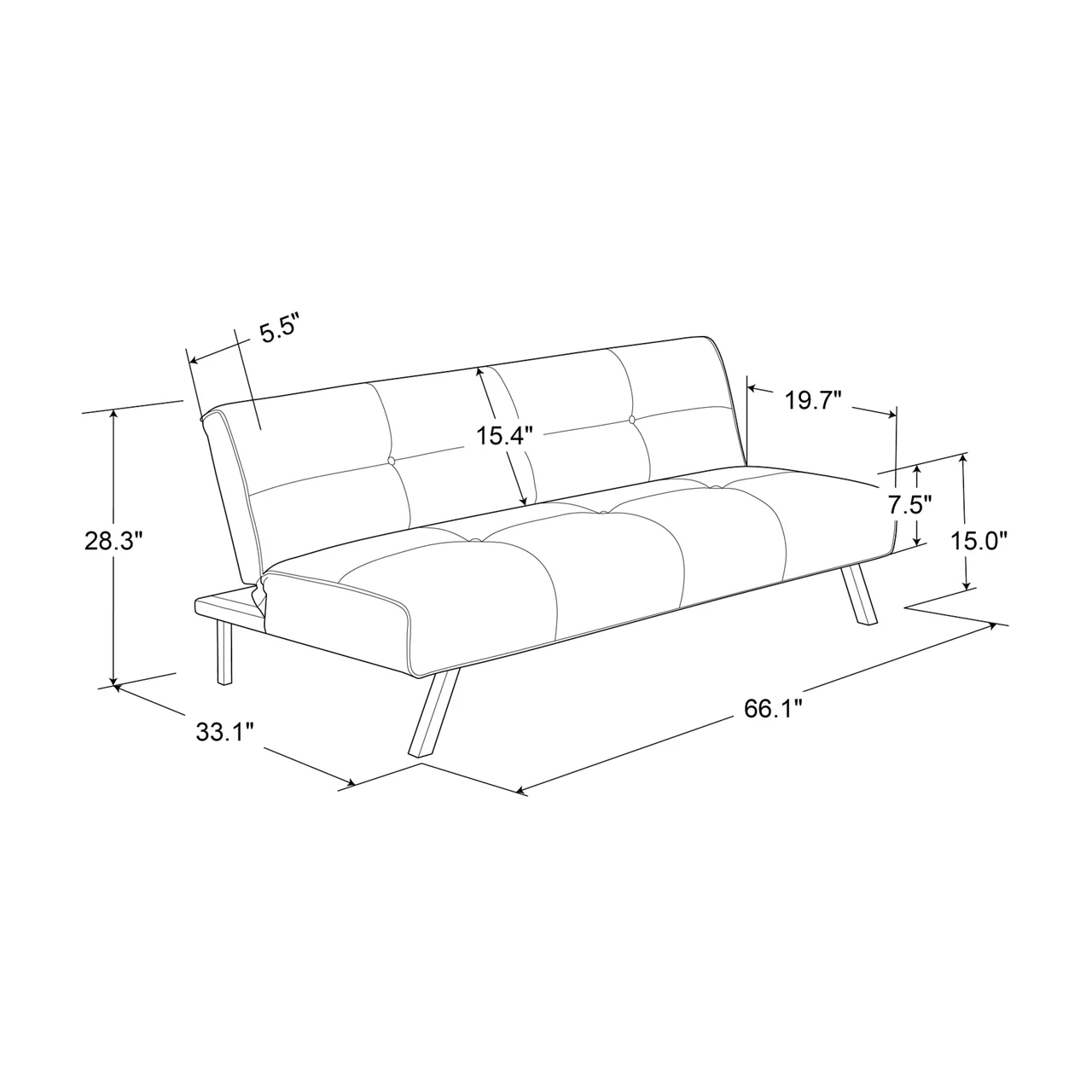 Serta Samson Convertible Sofa 9 Serta Samson Convertible Sofa - Image 9