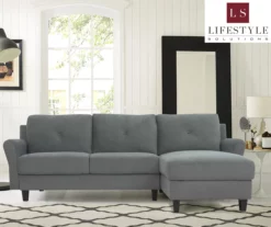 Hayward Gray Rolled Arm Sectional -DHP SHOP 810524579 10
