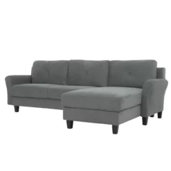 Hayward Gray Rolled Arm Sectional -DHP SHOP 810524579 14