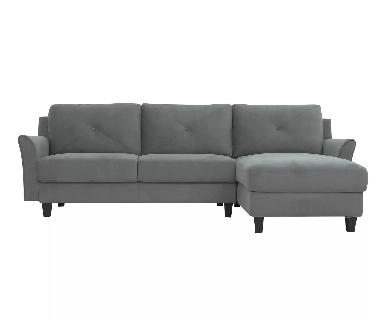 Hayward Gray Curved Arm Sectional 2 Hayward Gray Curved Arm Sectional - Image 2