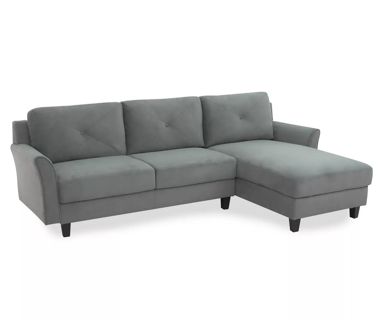 Hayward Gray Curved Arm Sectional 3 Hayward Gray Curved Arm Sectional - Image 3