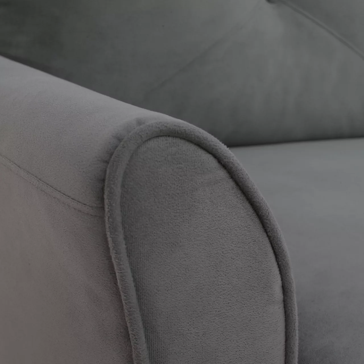 Hayward Gray Curved Arm Sectional 15 Hayward Gray Curved Arm Sectional - Image 15