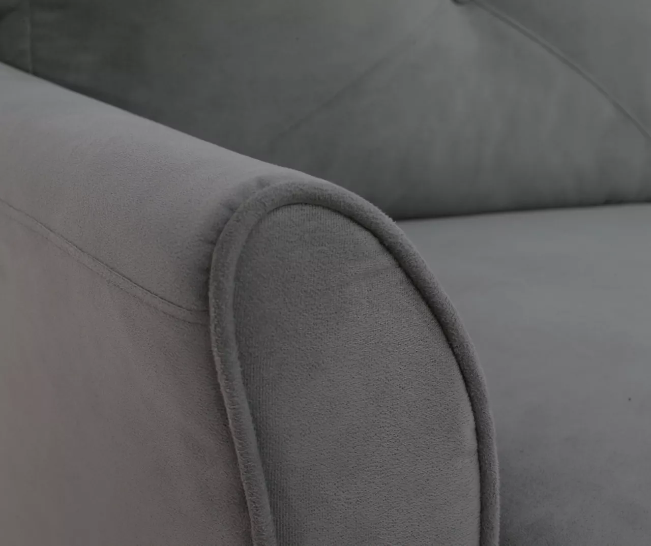 Hayward Gray Curved Arm Sectional 7 Hayward Gray Curved Arm Sectional - Image 7