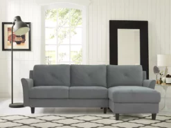 Hayward Gray Curved Arm Sectional 34 Hayward Gray Curved Arm Sectional -DHP SHOP 810524580 71