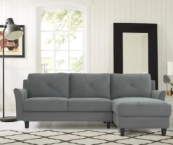 Hayward Gray Curved Arm Sectional 26 Hayward Gray Curved Arm Sectional -DHP SHOP 810524580 8