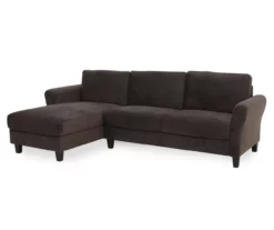 Waverley Coffee Brown Sectional -DHP SHOP 810524581 2