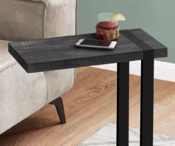 Black Reclaimed Wood Look C Side Table -DHP SHOP 810533449 4